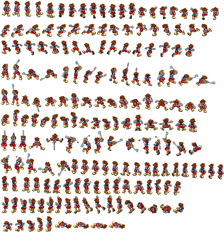 Sprites Kingdom hearts Chain Of Memories